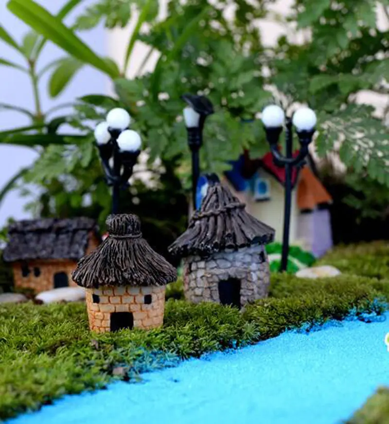 Mini Chouettes Miniature Maison de fées Jardin Micro Paysage Jardin Decor Hu