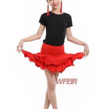 Халат fille enfant латиноамериканские танцевальные платья Elbise танцевальные костюмы, купальники для танцев девочки; Дети платье латина спандекс костюм для сальсы для продажи