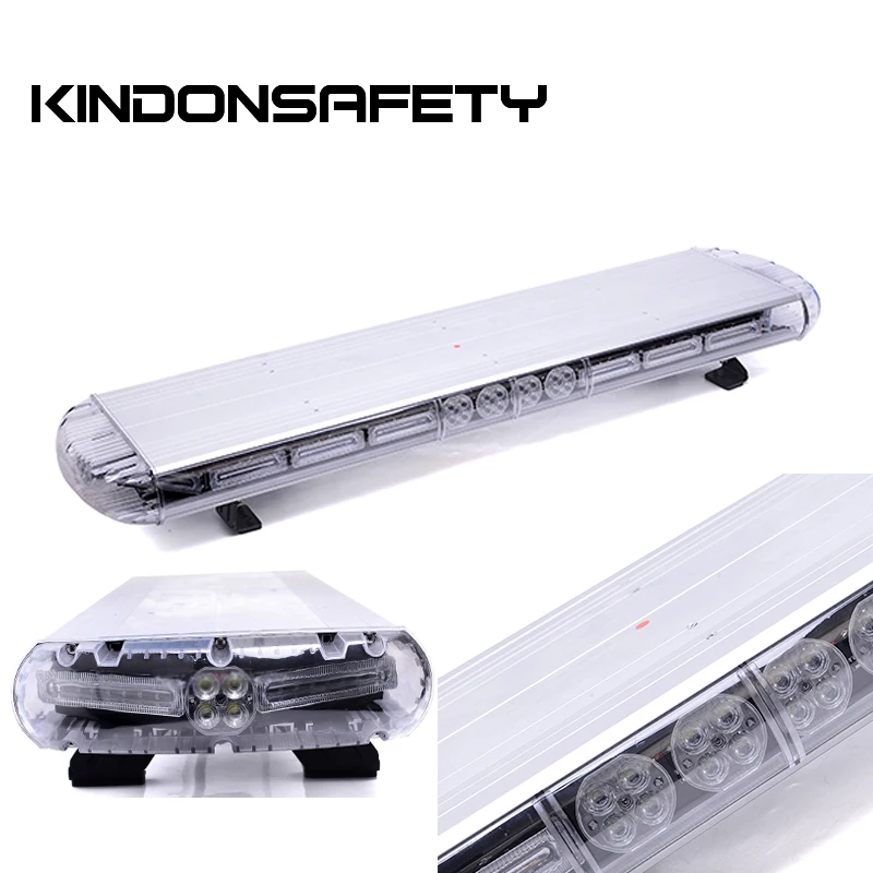 

Free shipping y Fedex! 50inch/1270mm warning lightbar, strobe lightbar with 96pcs 3W linear LED, aluminium housing, 12 or 24VDC