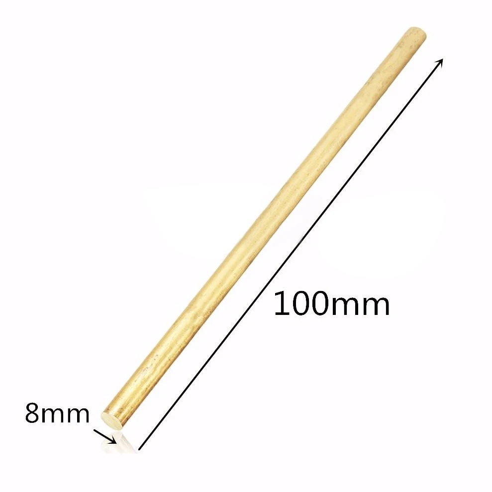 4/6/8/10/12mm DIY Hardware Brass Round Bar Rod Circular Wire Tube Modelmaking