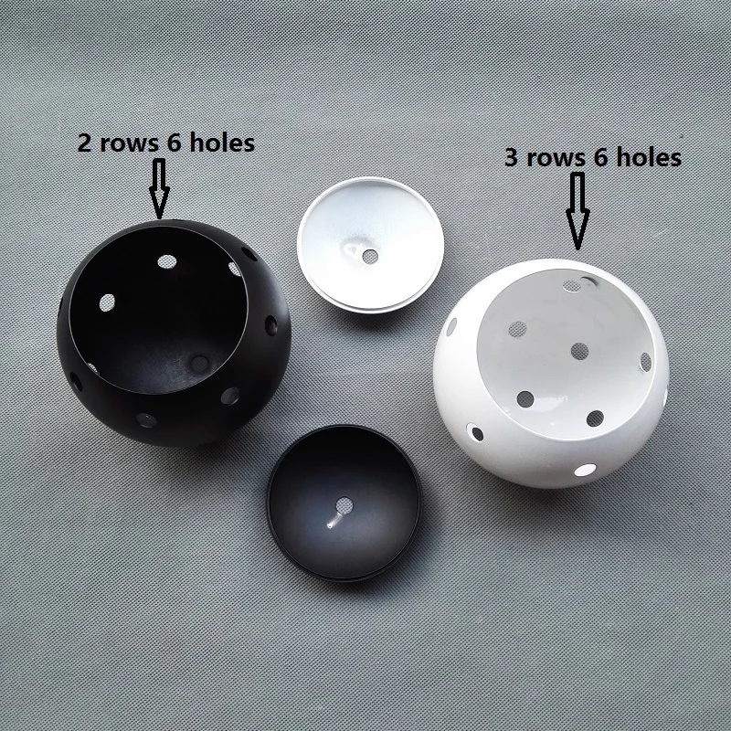 

122mm black/white ceiling light lamp ball hub Box with cover and 2 or 3 rows 6 holes thickness 1.0 Lighting Accessories