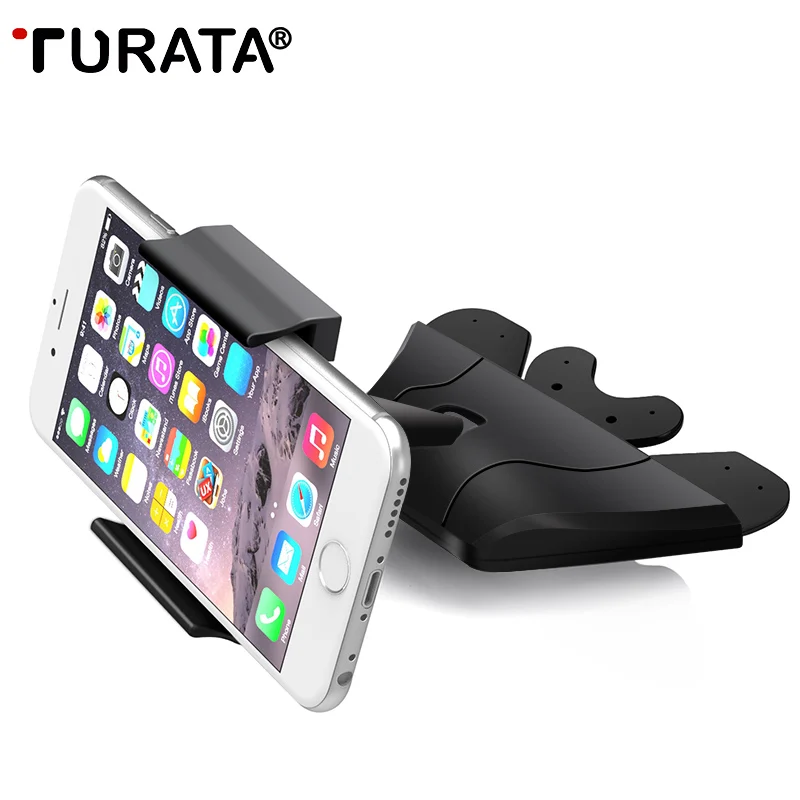 TURATA 360 Rotation CD Slot Car Holder Universal Phone Mount Stand For iPhone 7 Samsung | Мобильные телефоны и аксессуары
