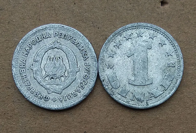 

19.5mm 1 Dinar Yugoslavia ,100% Real Genuine Comemorative Coin,Original Collection