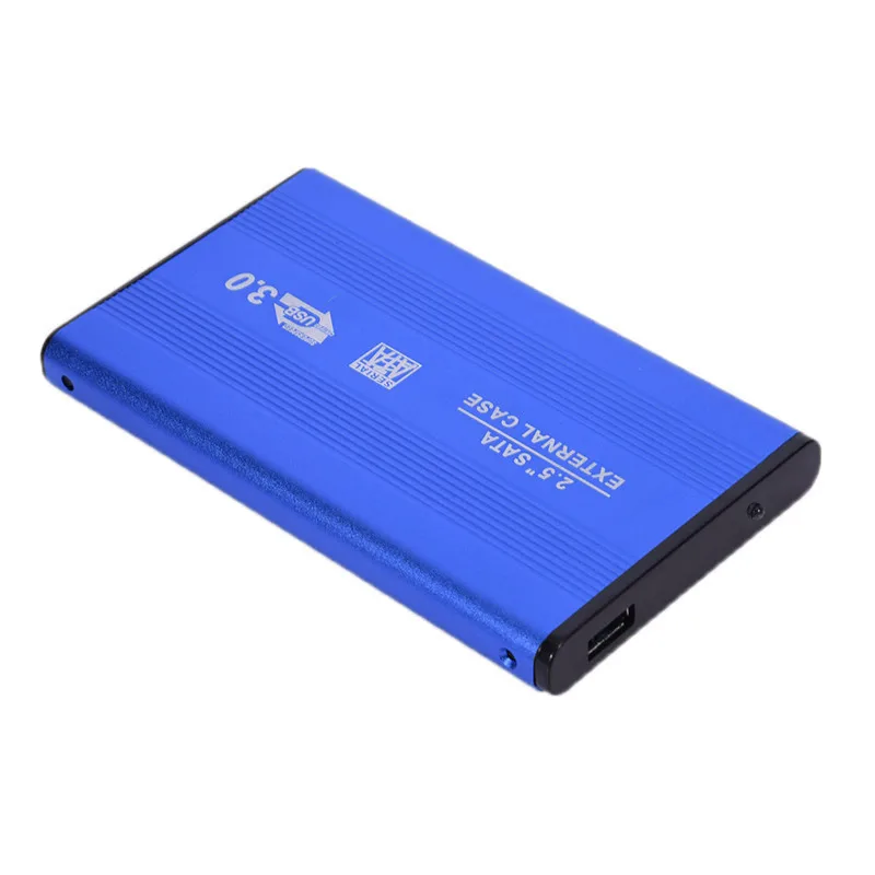 Синий 2,5 "дюймов внешний корпус чехол Мобильный HDD корпус USB 3,0 на SATA HDD жесткий диск для резервного копирования данных Windows/Mac OS