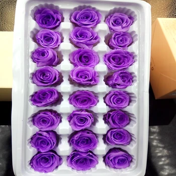 

diy Preserved flowers 24pcs/lot flowers wholesale immortal rose material 2-3cm