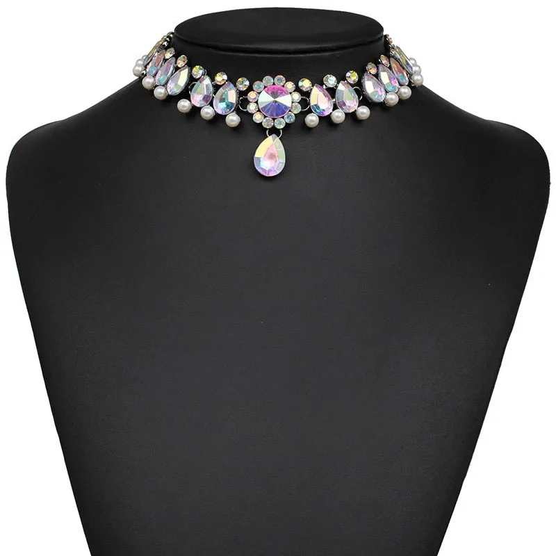 JURAN,, тренд, новая мода, винтажное классическое колье, ожерелье, полный кристалл, подвеска, ожерелье для женщин, девушек, подарок, H1103-1