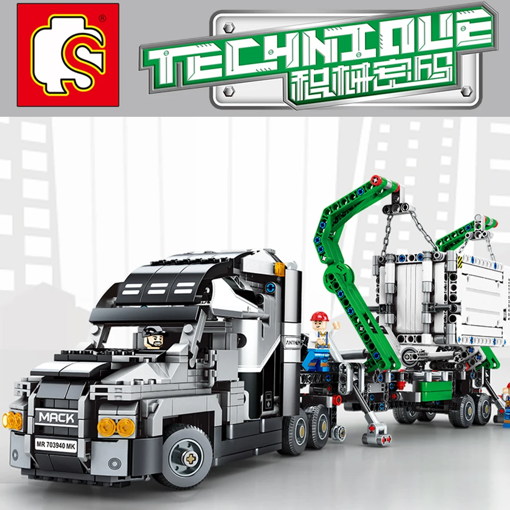 

Sembo Blocks Technic Series Mack Anthem Truck 42078 Building Bricks Model minifigureso Educational DIY Birthdays Gift