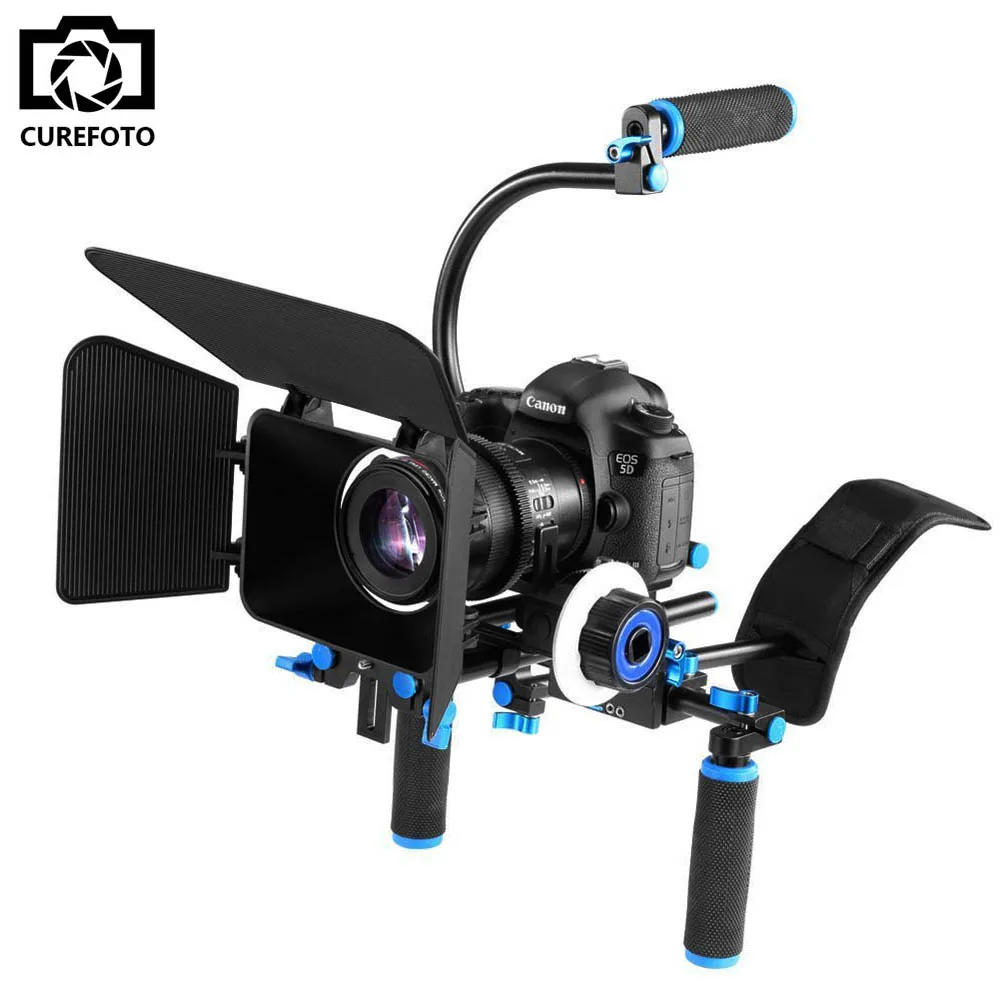 4in1 Dslr Rig Set Movie Kit Filming System Handheld Shoulder Mount