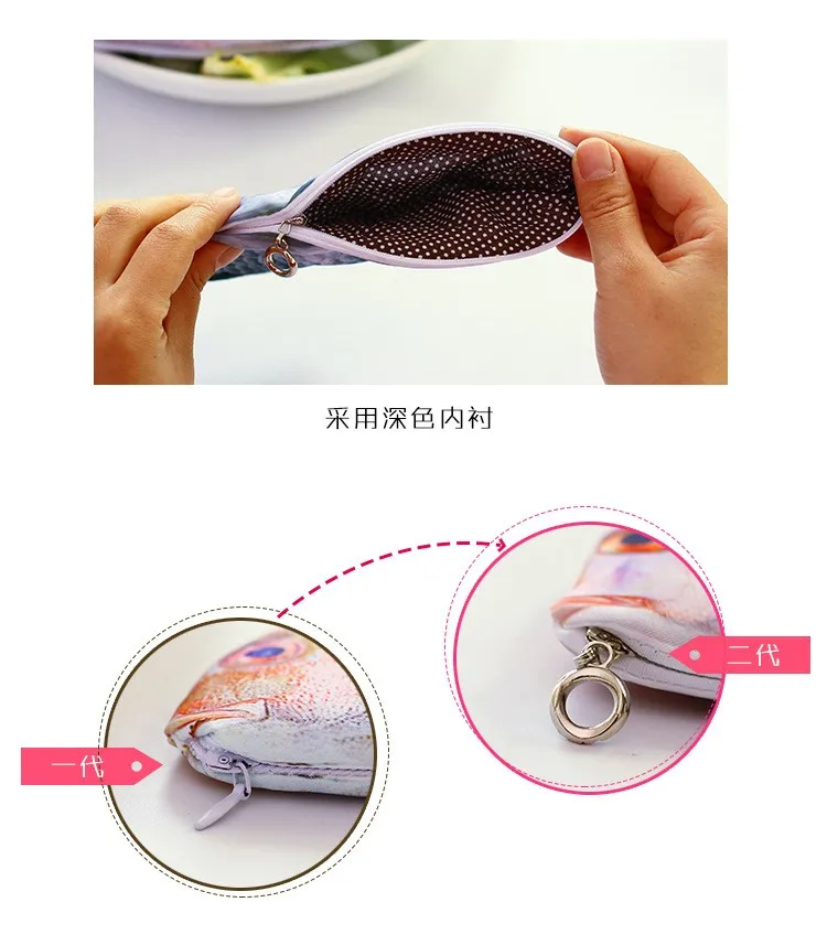 Творческий в форме рыбы карандашная сумка пенал для карандашей Карандаш Чехол коробки рыбы для воспоминаний, большая вместительность, обновления в школу подарок смешная игрушка в подарок