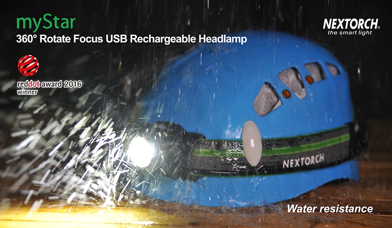  NEXTORCH Head Torch LED 550 lumen High Power LED Headlamp Waterproof USB Rechargeable Adjustable fo - 32799895564