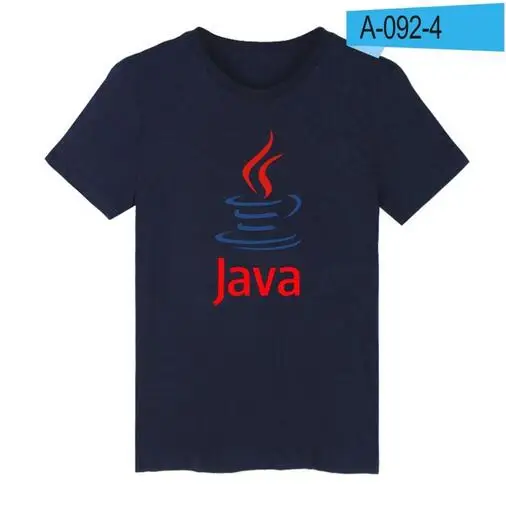 Aikooki phr JAVA Program футболка для мужчин/wo мужчин с коротким рукавом высокого качества в стиле Harajuku Мужская футболка компьютерная программа Повседневный Топ - Цвет: Navy blue