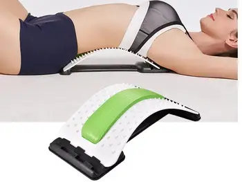 

High quality Magnetic Prominent lumbar tractor waist belt massage home stretch back support cushion for leaning on of spine
