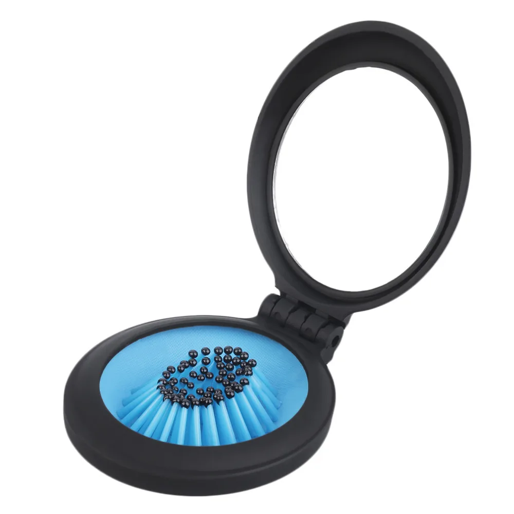 

Hair Brush Comb Detangler Hair Brush Detangle Comb Anti-static styling tools Portable Folding Hair Comb with Mirror Pocket Size