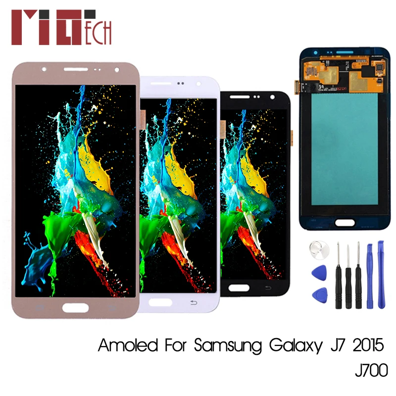 

Super AMOLED For Samsung Galaxy J7 2015 J700 SM-J700M DS J700F J700A SM-J700F J700K J700T LCD Display Touch Screen Digitizer
