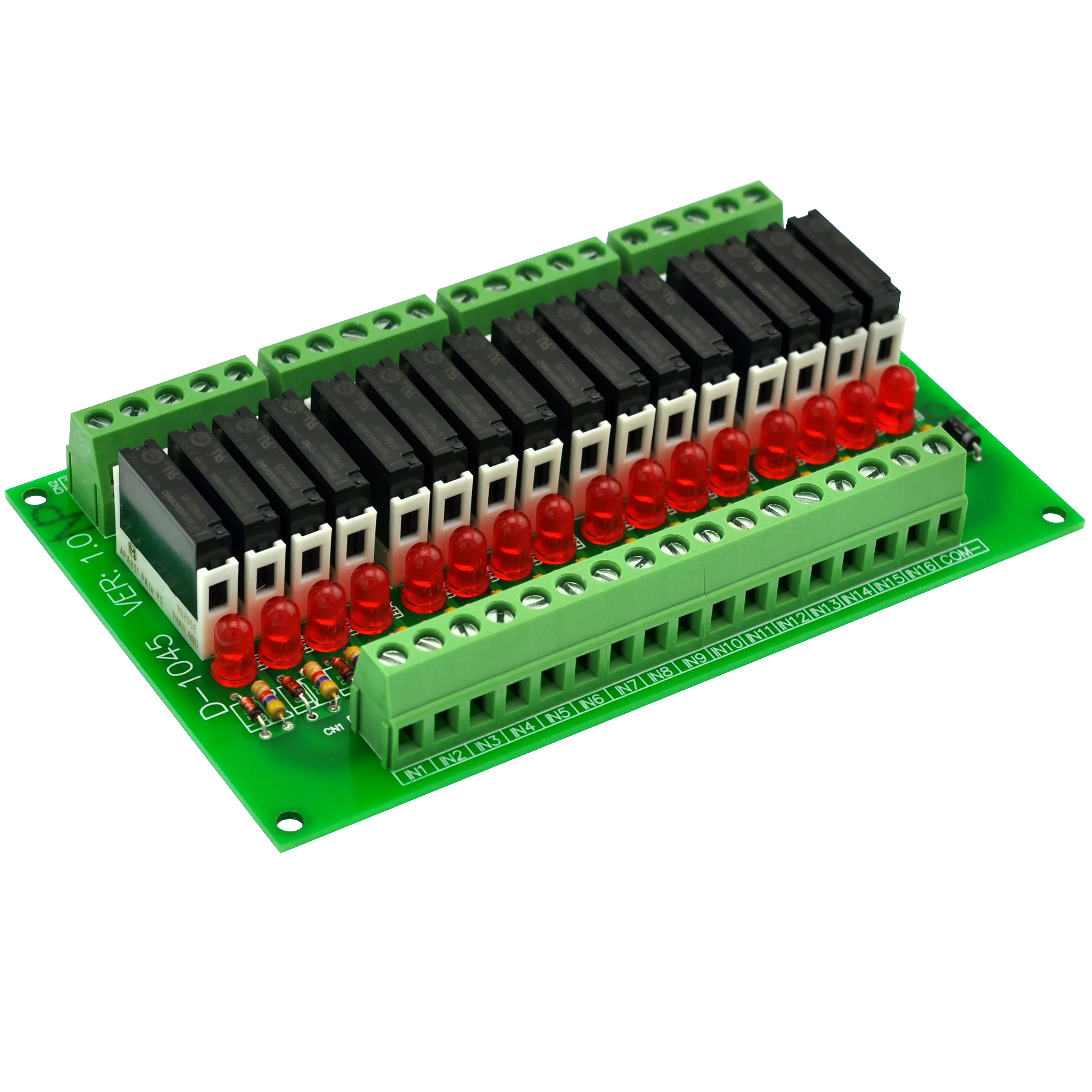 Тонкая панель DC5V источник/PNP 16 SPST-NO 5A модуль реле питания, APAN3105