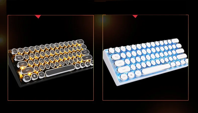 RK61 машинка для письма 61 клавиша Двухрежимная Bluetooth Беспроводная/Проводная