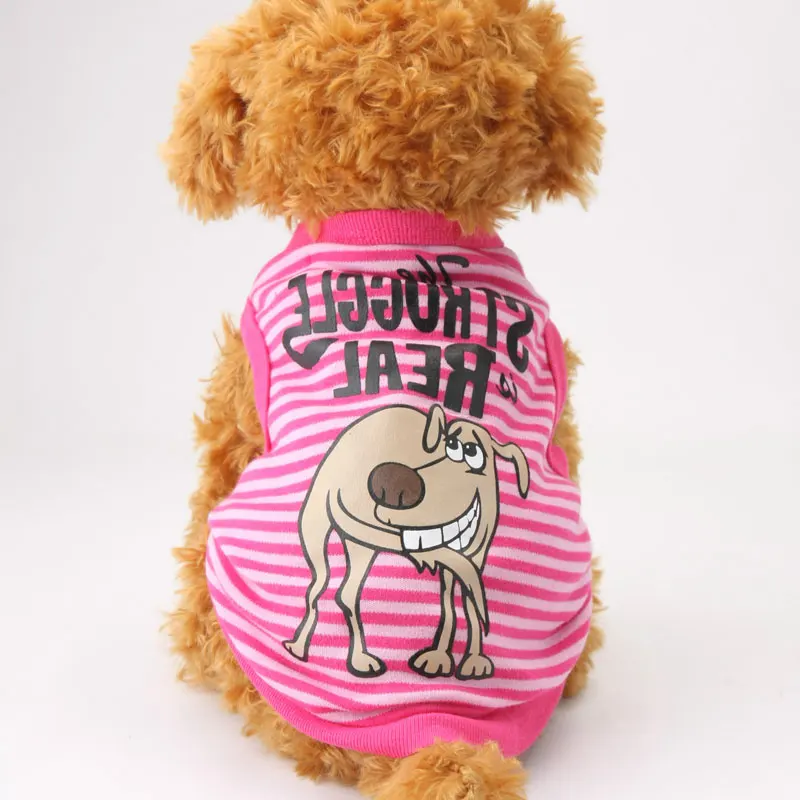 Funny dogs pet clothes T shirt life vests for dogs clothing coat pink