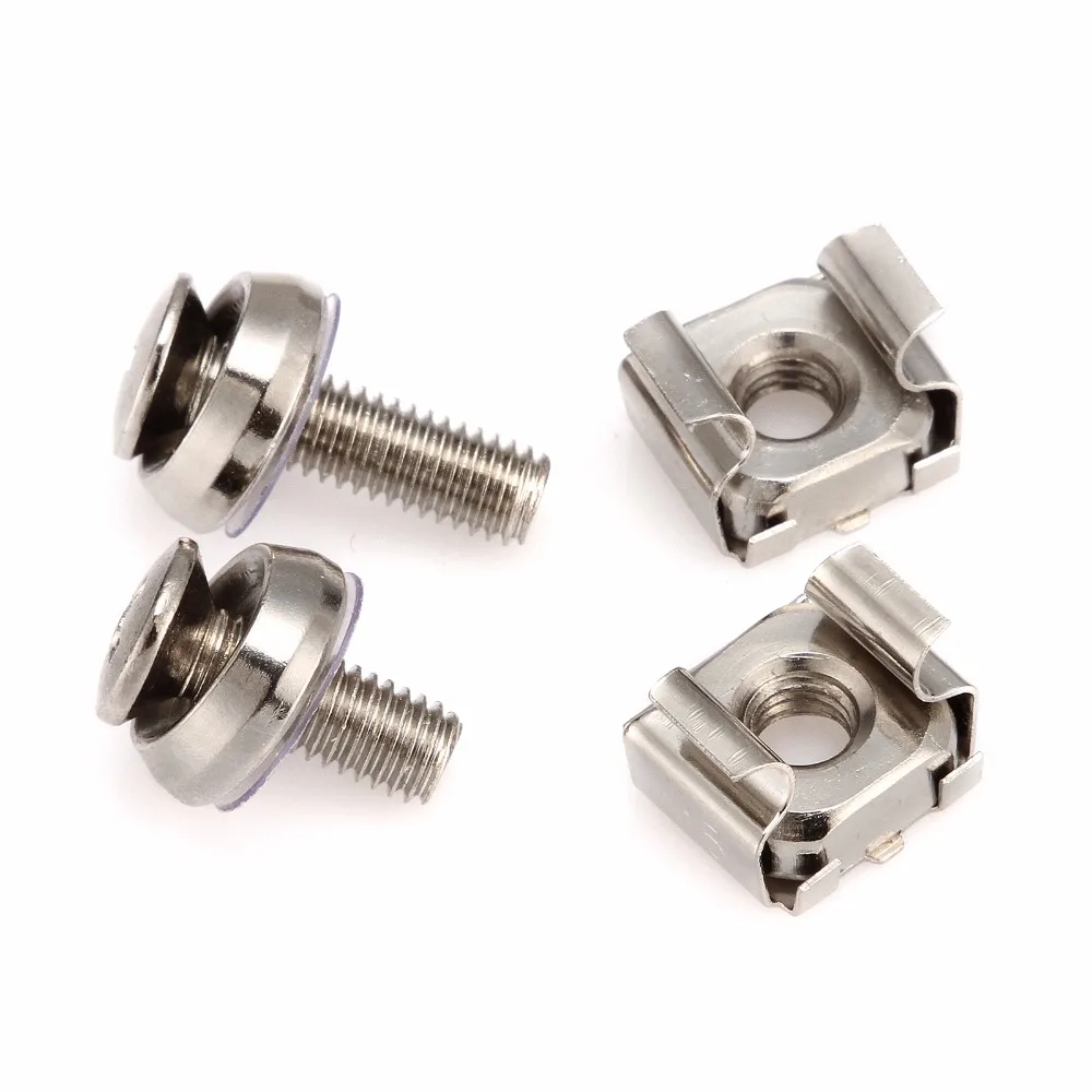 25pcs steel square Clip plate nut metric thread M5-M6 stainless Phillips Pan Head Three Combination Screw sem screws | Обустройство