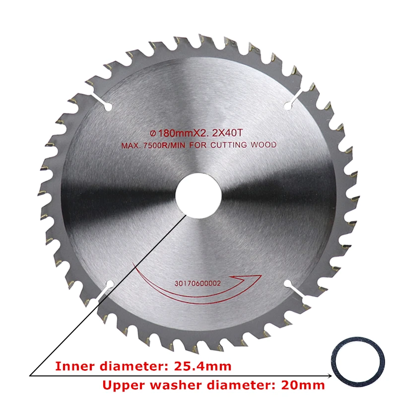 Дисковая пила 7 ''/180 мм вольфрамово-кобальтового сплава 40 T/60 T режущие диски для дерева, фанеры, плиты, механические режущие инструменты
