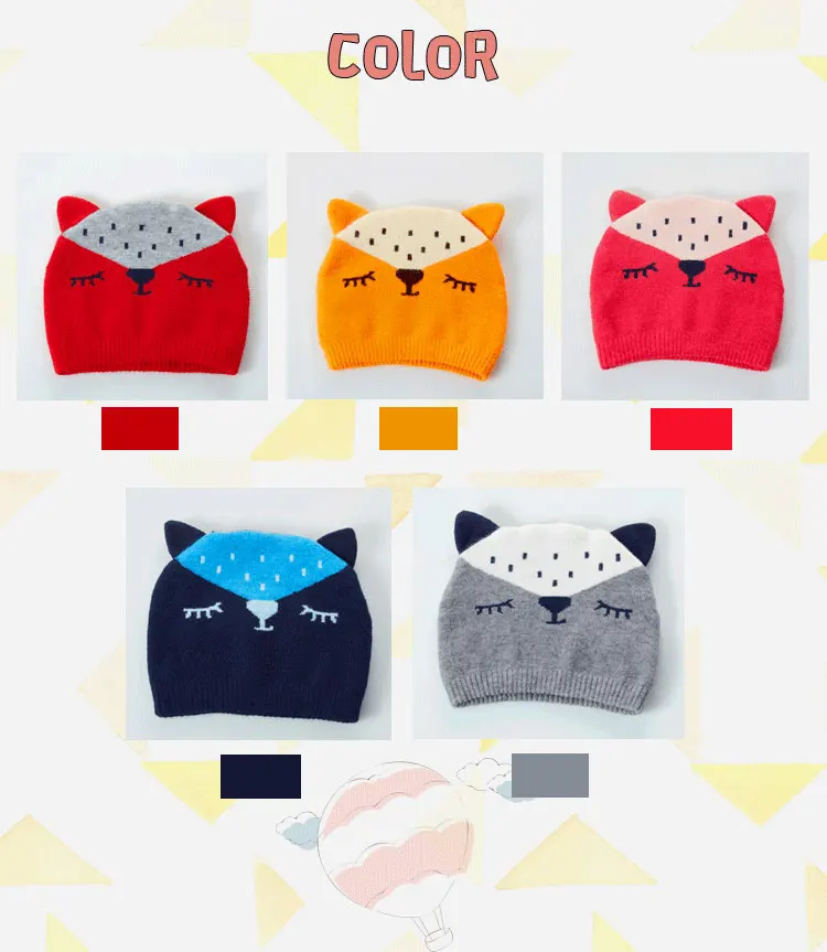 CieiK Baby Fotografie Props Newborn Cap crochet Fox Hats for Kids Boys Girls Photography Baby beanie Autumn Winter Toddler (9)