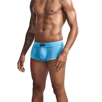 

ADDTEXOD Men Underwear Brand Breathable Boxer shorts Underpants Cotton Male Panties U convex pouch Sexy Cueca Soft Gay Pants