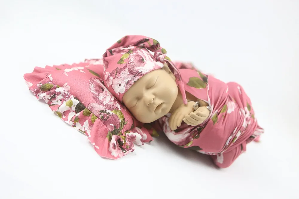 Одежда для новорожденных набивной тканевый фон обертывание шляпа реквизит для фотосессии детский реквизит одеяло обертывания шляпы аксессуары