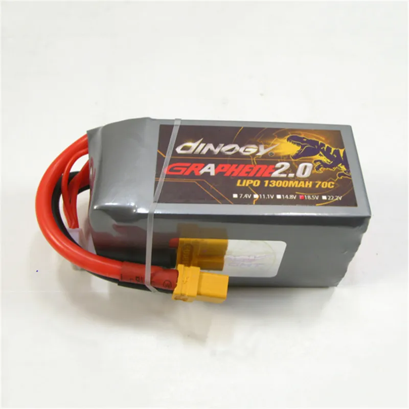Гигантская мощная Dinogy Graphene 2,0 1300mAh 18,5 V 5S 70C XT60 LiPo батарея для радиоуправляемых моделей, аксессуары для игрушек