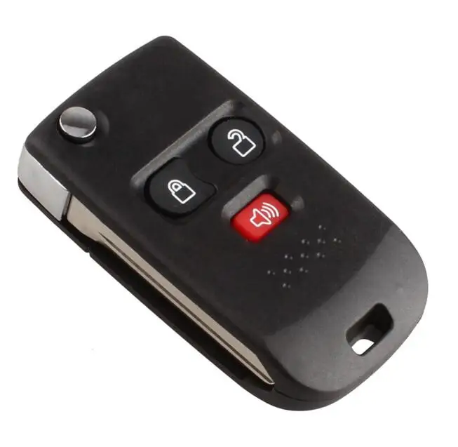 3 кнопки модифицированный откидной складной корпус дистанционного ключа для ремонта для ford Mercury ключ-контроллер, не острый футляр для лезвий
