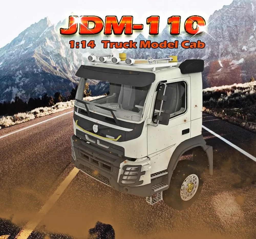 

1:14 rc truck model cab for tamiya trailer tractor Rally engineering arocs 8X8 6X6 dumper