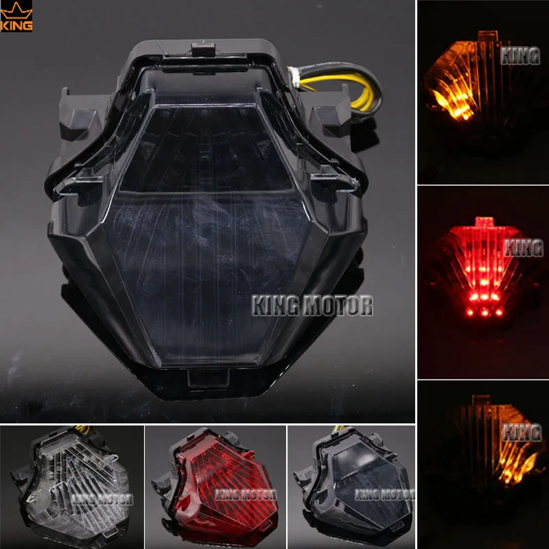 

For YAMAHA YZF R25/R3 YZF-R25 YZF-R3 MT-25 MT-03 Motorcycle Accessories Integrated LED Tail Light Turn signal Blinker Lamp Smoke