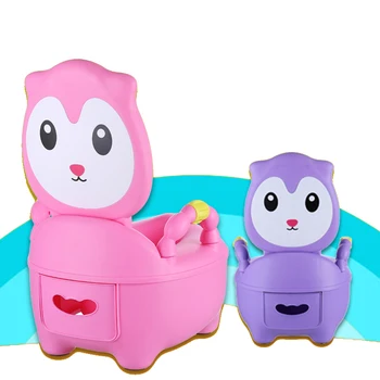 

New Baby Product PP Lovely Adult Baby Potty Training Toilet For Free Potty Brush