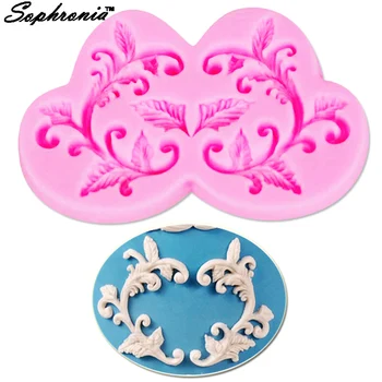 

Sophronia M675 Retro Border Leaf Lace Relief Cake Border, Fondant Cake Decoration Border Baking Fondant Mould Sugar Decoration