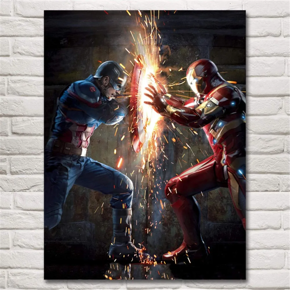 Современная Настенная живопись Мстители персонаж эндшпиль Железный человек Тор Капитан Америка постеры картина холст домашний декор