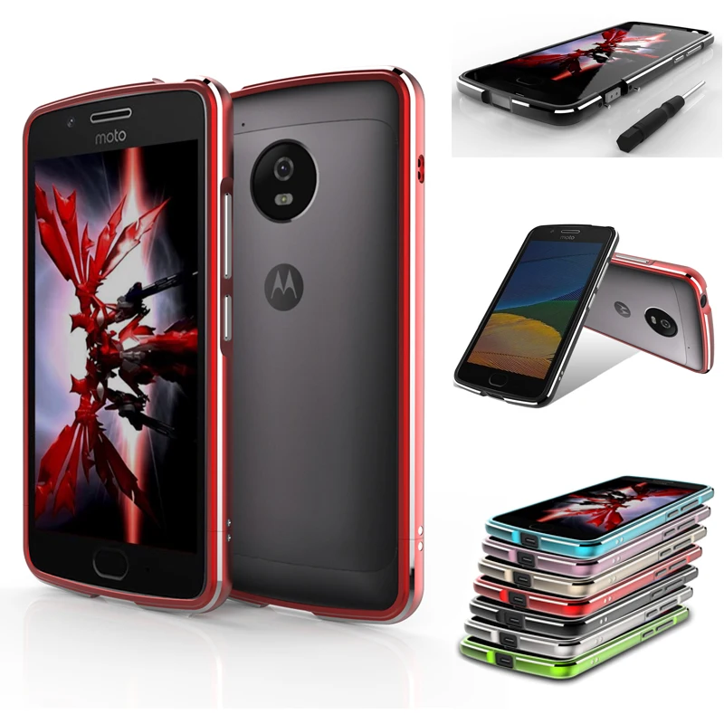 

For Motorola MOTO G5 G 5 Bumper Case Aluminum Metal Frame Border Case For Motorola MOTO G5 XT1685,XT1672 Shockproof Shield 5.0''