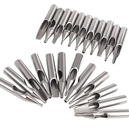 

5 Sets of 23 Stainless Steel Tattoo Nozzle Tips for Machine Gun