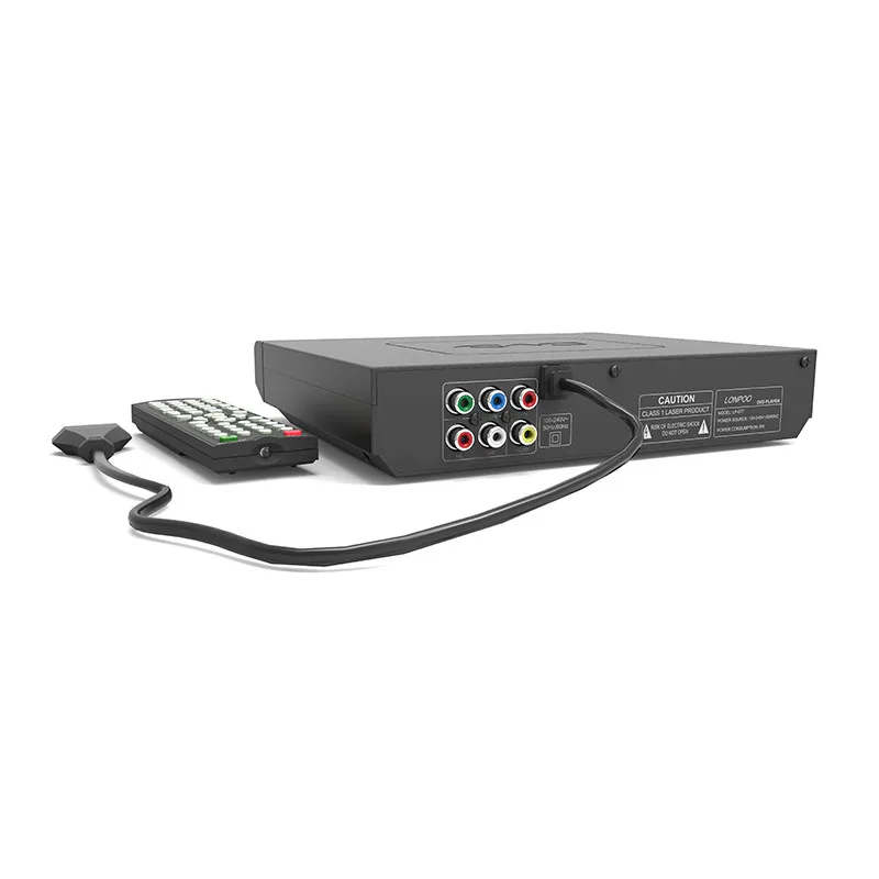 LONPOO портативный DVD плеер регион Бесплатная RCA USB дешевые Multi язык DIVX MPEG4 CD RW MP3