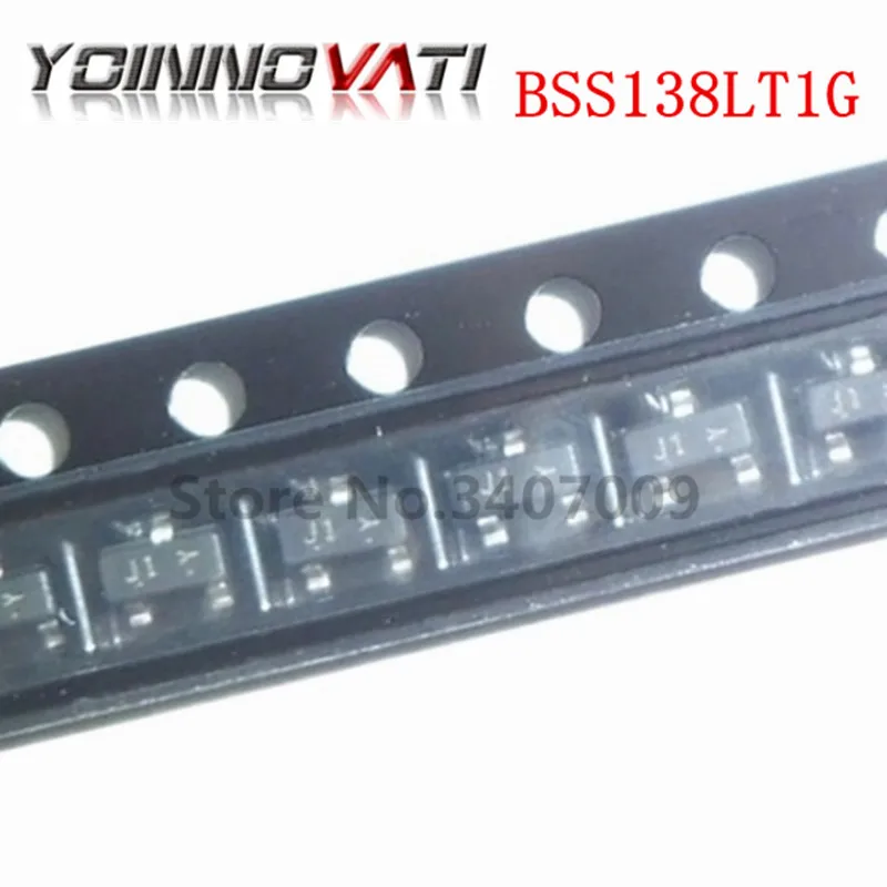 100 шт. BSS138LT1G SOT23 BSS138 SOT МОП-транзистор SMD J1 Новый и оригинальный IC Бесплатная