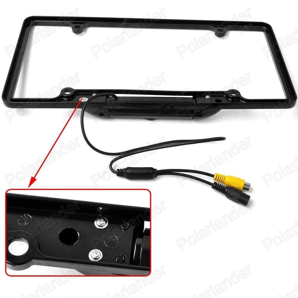 Car License Plate Frame Rear View reverse Backup Camera Waterproof 8