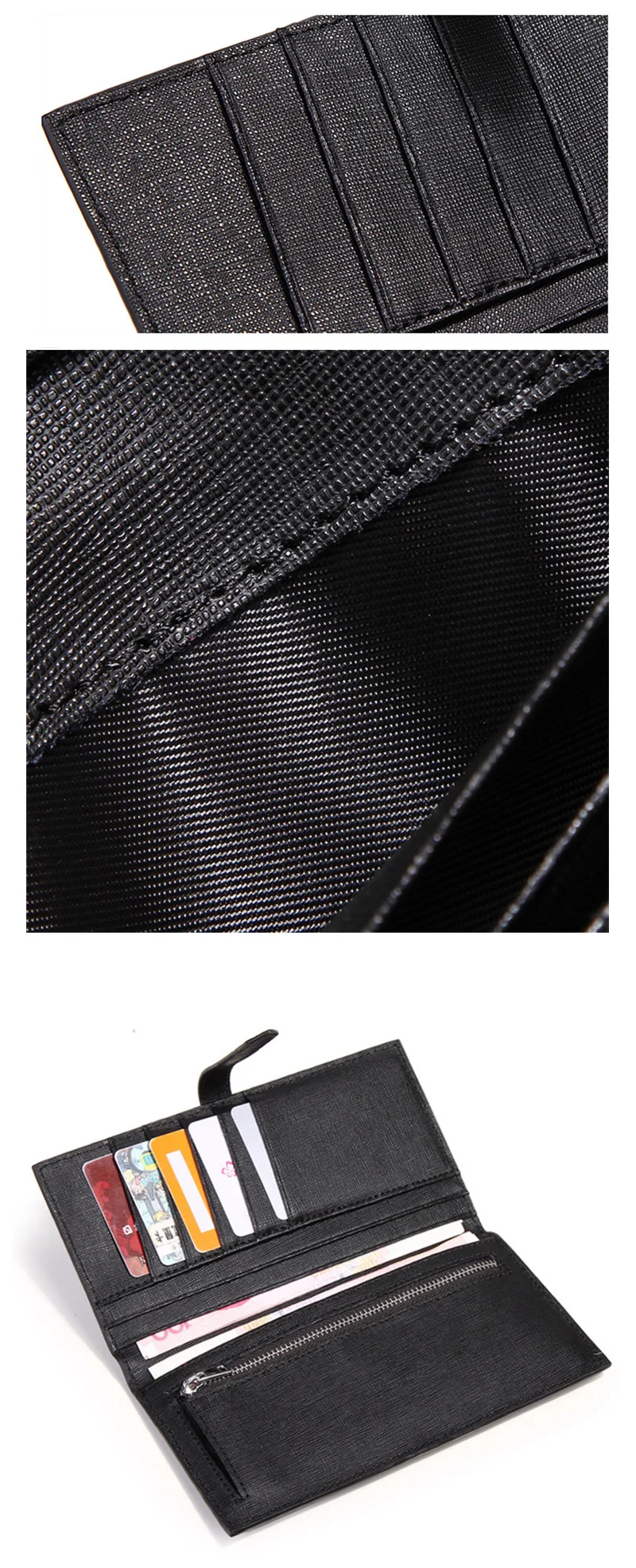 Подлинная saffiano кожаный кошелек для девушки женщины сплошной цвет длинный кошелек женский, клатч телефон держатель кредитной карты