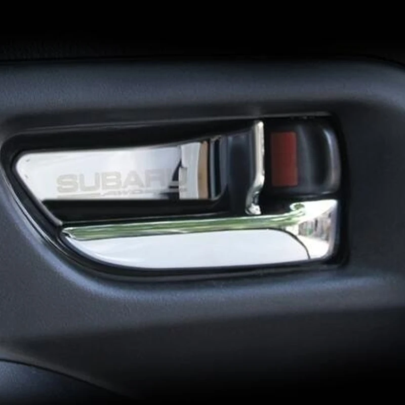 Нержавеющая сталь автомобильные аксессуары интерьерная дверная ручка Чаша Крышка для Subaru Forester XV Outback датчик для Impreza StI STI 2013-2017
