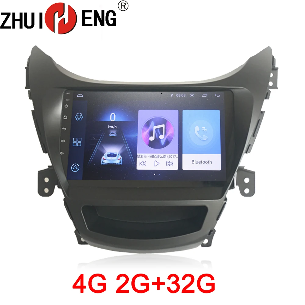 

ZHUIHENG 2G+32G Android 8.1 Car radio stereo for Hyundai Elantra 2012 foreign car dvd player gps navi car accessory 4G internet