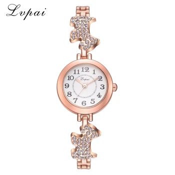 

Brand Luxury Women Bracelet Watch Fashion Rhinestone Dog Band Women's Dress Wristwatch Casual Ladies Clock Relogio Feminino-30