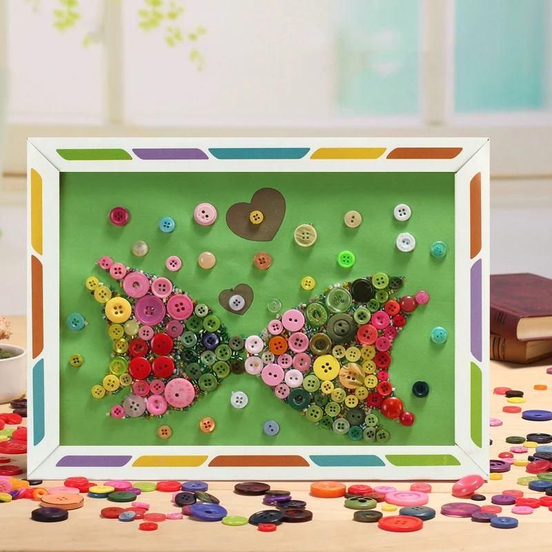 wonderful  Novelty interest Children toys threading stitch buttons handmade toys puzzle game for children fine