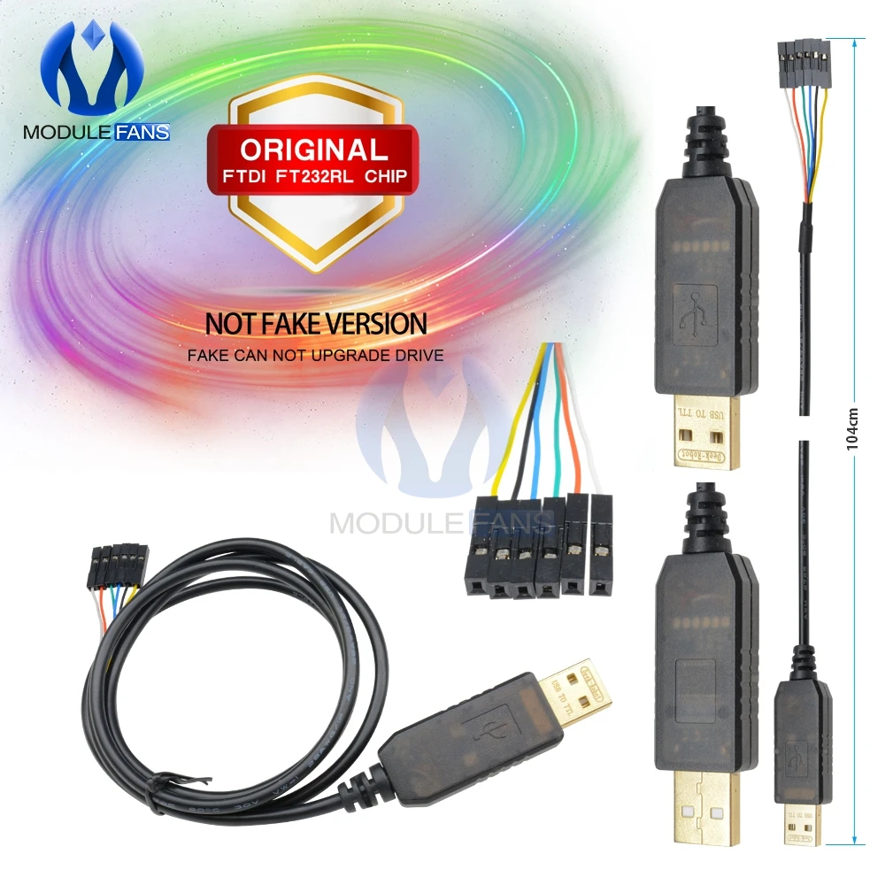 6P 6PIN FTDI FT232RL FT232 USB для ttl RS232 последовательный провод адаптер модуль скачать кабель для Arduino Raspberry Pi 1 м 100 см