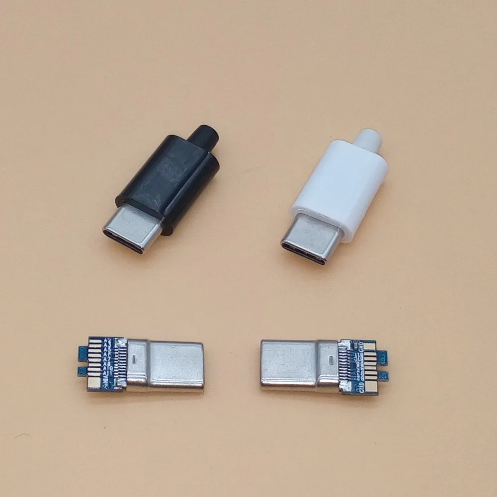 2 комплекта USB 3,1 type C штекер сварочный двухсторонний разъем для зарядки данных