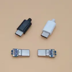 2 компл. USB 3,1 Тип C штекер сварочный двухсторонний разъем для зарядки данных