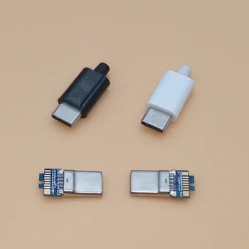 

2Set USB 3.1 Type C Male Plug Welding Double-sided Data Charging Plug Connector
