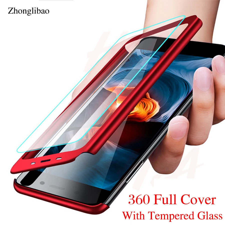 

360 Full Protector Cover Case for Samsung J4 J6 Plus J8 J2pro 2018 J3 J5 J7 2017 2016 Prime J7plus J7duo J2core + Tempered Glass