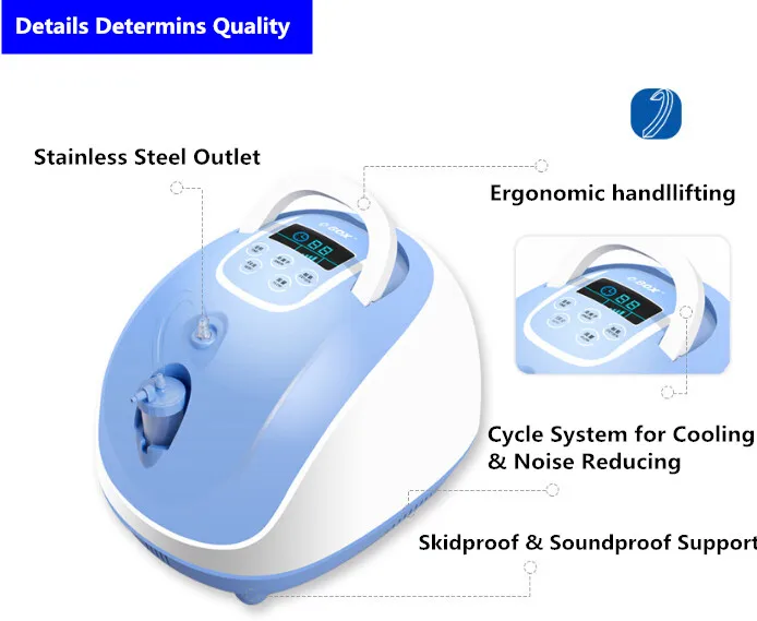 1-5л/мин 90% Домашний медицинский пульт дистанционного управления кислородный генератор детоксикации концентратор кислорода с ионизатором Портативный кислородный генератор