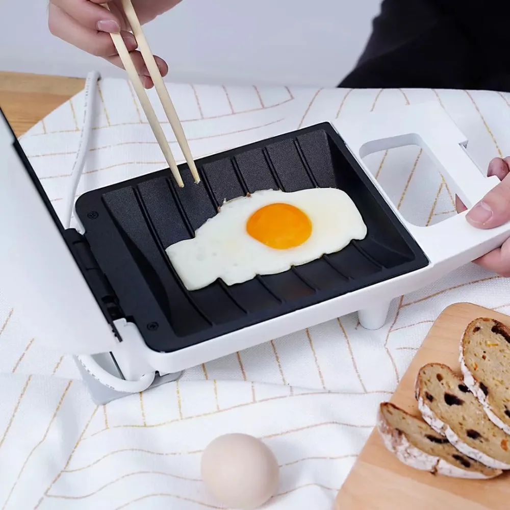 Xiaomi Mijia Pinlo Mini Sandwich Machine Fast Food Maker Easy Storage High Capacity Curved Inner Liner for Home Office DIY Food (4)